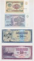 Jugoszlávia 1968. 50D + 1974. 20D + Szovjetunió 1991. 1R + 5R T:I,I- Yugoslavia 1968. 50 Dinara + 1974. 20 Dinara + Soviet Union 1991. 1 Ruble + 5 Ruble C:UNC,AU