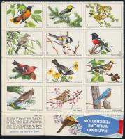 USA 48 db madár motívumú levélzáró (szétvált részekkel)