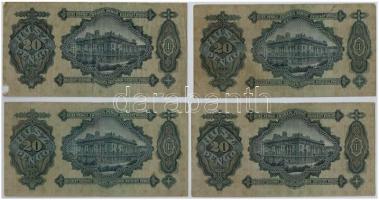 1930. 20P (4x) T:III-