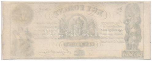 1852. 1Ft "Kossuth bankó" kitöltetlen "F", ívszéllel T:I- 
Hungary 1852. 1 Fori...