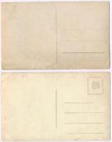 10 db RÉGI 1900-as évek eleji fotó képeslap beazonosítatlan labdarúgó csapatokkal, focisták / 10 pre...