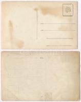 10 db RÉGI 1900-as évek eleji fotó képeslap beazonosítatlan labdarúgó csapatokkal, focisták / 10 pre...