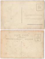 10 db RÉGI 1900-as évek eleji fotó képeslap beazonosítatlan labdarúgó csapatokkal, focisták / 10 pre...