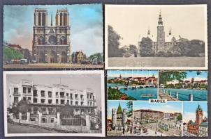 Kb. 125 db MODERN külföldi városképes lap / CCa. 125 modern European town-view postcards