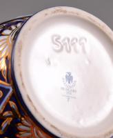 Hollóházi díszváza, kézzel festett, jelzett, hibátlan, m: 26 cm