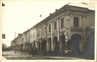 Beszterce, Bistritz, Bistrita; Minerva gyógyszertár / Farmacia Minerva / pharmacy. photo + 1940 Beszterce visszatért So. Stpl (Rb)