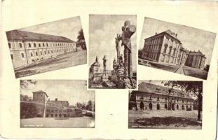 4 db RÉGI magyar városképes lap; Ráckeve, Békéscsaba, Kőszeg, Tata / 4 pre-1945 Hungarian town-view ...