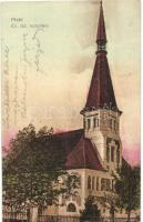 Piski, Simeria; Református templom / Calvinist church (ázott sarok / wet corner)