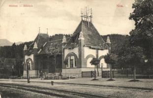 1915 Brassó, Kronstadt, Brasov; Noa nyaraló vasútállomás / Station Noa / railway station in Noua (Rb)