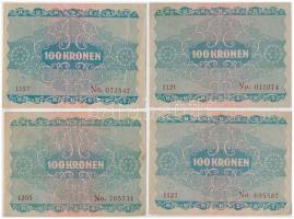 Ausztria 1922. 2K + 100K (8x) T:II-III
Austria 1922. 2 Kronen + 100 Kronen (8x) C:XF-F