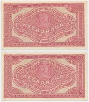 1920. 20K "2ab", csillagos sorszám (2x) sorszámkövetők T:I