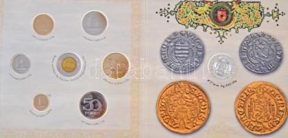 2008. 1Ft-100Ft (7xklf) "Reneszánsz emlékév" forgalmi sor szettben + Mátyás denár Ag fantá...