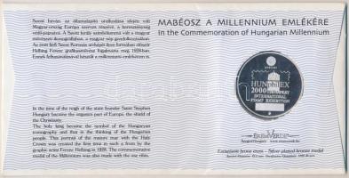 2000. MABÉOSZ sorszámozott érmés boríték "Az Államalapítás ezeréves emlékére - Szent István&quo...