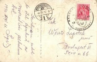 Jaremcse, Jaremcze, Yaremche (Kárpátok); Pruth vízesés / waterfall + "1940 Máramarossziget viss...