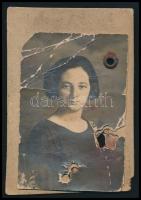 1932 Fényképes belépőjegy a Szent Margitsziget Gyógyfürdőbe, a fotó sérült