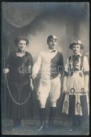 1913 Zsokék és ördög fotólap 9x14 cm
