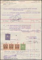 1928 Makovsky Ferenc Coburg Gothai hercegi uradalmi építész díszes fejléces számla