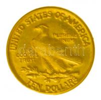 Amerikai Egyesült Államok 1933. 10$ aranyozott minipénz T:1 USA 1933. 10 Dollars gilt mini coin C:UNC