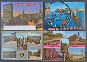 Több mint 200 modern és néhány régi lap: magyar és külföldi városképek és motívum / üdvözlő lapok
