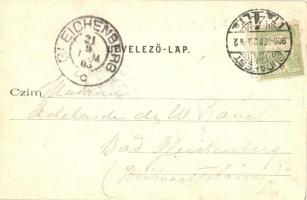 1905 Budapest V. Igazságügyi palota, négyesfogat, hintó. Divald Károly 11. sz. (apró szakadás / tiny...