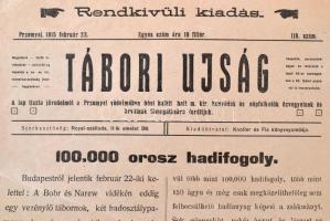 1914-1915 Przemysl, A Tábori Újság 11 db száma, ebből 10 db 1914-ből