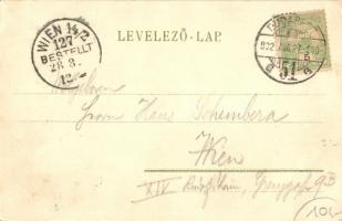 1902 Budapest VI. Váci körút, földalatti vasúti megállóhely, Bazilika, villamos. Erdélyi cs. és kir....