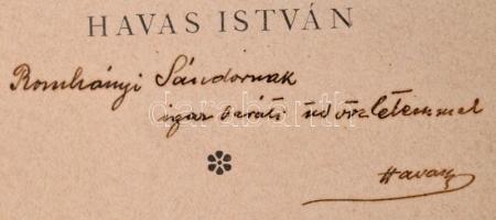 Havas István: Tünő évek. Versek. Bp.,1898, (Budapesti Hírlap-ny.), 119 p. Átkötött félvászon-kötés, ...