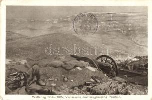 Weltkrieg 1914-1915 Verlassene montenegrinische Position / WWI K.u.k. military in Montenegro (EK)