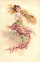 Été / Summer. Chromolith. Meissner & Buch A. Sockl. Vienne I. Serie III. Nr. 18. litho