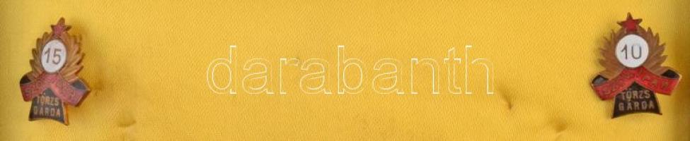 1966. "Ruhatisztító KSZ 1951-1966" Br emlékplakett eredeti tokban, mellette két "SZÖV...