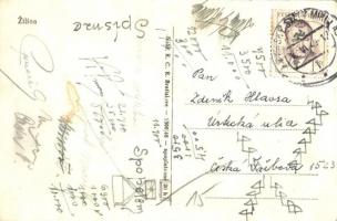 1949 Zsolna, Sillein, Zilina; Fő tér, Szentháromság templom / main square, Trinity church (EK)