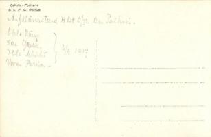 1917 Szebenjuharos, megfigyelő állvány katonákkal / Aufklärerstand HBt. 5/72 am Paltinis / K.u.K. mi...