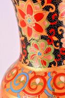 Kínai padlóváza, kézzel festett, jelzés nélkül, kopás nyomokkal, m: 60 cm