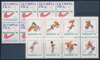 1998 Olympiafila 2 db levélzáró 8-as tömb