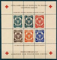 1945 Dachan koncentrációs tábor-Lengyel vöröskereszt jótékonysági ív