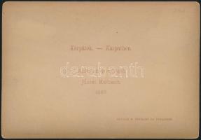 1897 Tátra, Kohlbach szálloda, keményhátú fotó Divald Károly műterméből 11×16 cm