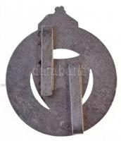 1944. "Honvédpróba jelvény 'megfelelő' fokozata" zománcfestett Al jelvény, hátol...