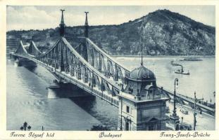 Budapest, hidak - 5 db régi képeslap / 5 pre-1945 postcards