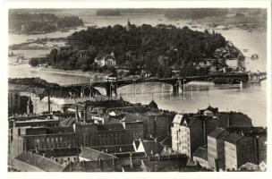 Budapest, hidak - 5 db régi képeslap / 5 pre-1945 postcards