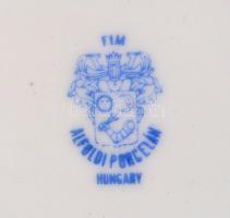 Alföldi bonbonier Hódmezővásárhely címerével, matricás, jelzett, apró kopásokkal, d: 12,5 cm + 3 db ...