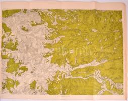 cca 1920 7 db nagyméretű erdélyi domborzati térkép kiváló állapotban / 7 geograhical maps of parts o...