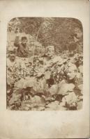 7db katonai fotó képeslap a tízes évekből, nagyrészt tábori postával