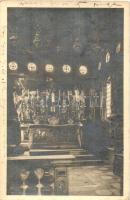 3 db RÉGI horvát városképes lap; Zagreb, Trogir, Tersattói Mária Kegykép litho / 3 pre-1945 Croatian...