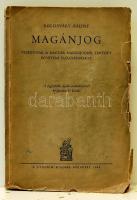 1944 Kolosváry Bálint: Magánjog