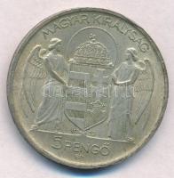 1939. 5P Ag "Horthy balra" T:1-,2 patina 
Adamo P8.2