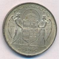 1939. 5P Ag "Horthy balra" T:1-,2 patina
Adamo P8.2