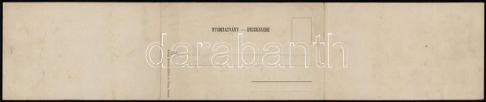 Brassó, Kronstadt, Brasov; Három részes panorámalap. Kiadja Kovács Miklós és társa / 3-tiled panoram...