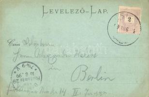 1899 Tátra, Magas Tátra, Vysoké Tatry; Központi Kárpátok a Husz park felől, kávéház / Fatransko-tatr...