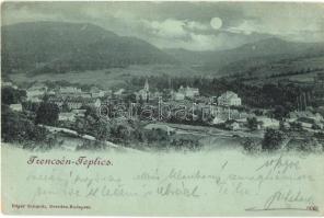 1902 Trencsénteplic, Trencianske Teplice; látkép. Kiadja Edgar Schmidt / general view (EK)