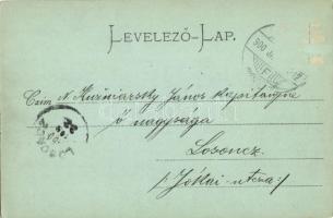 1900 Trencsénteplic, Trencianske Teplice; látkép, templom / general view, church